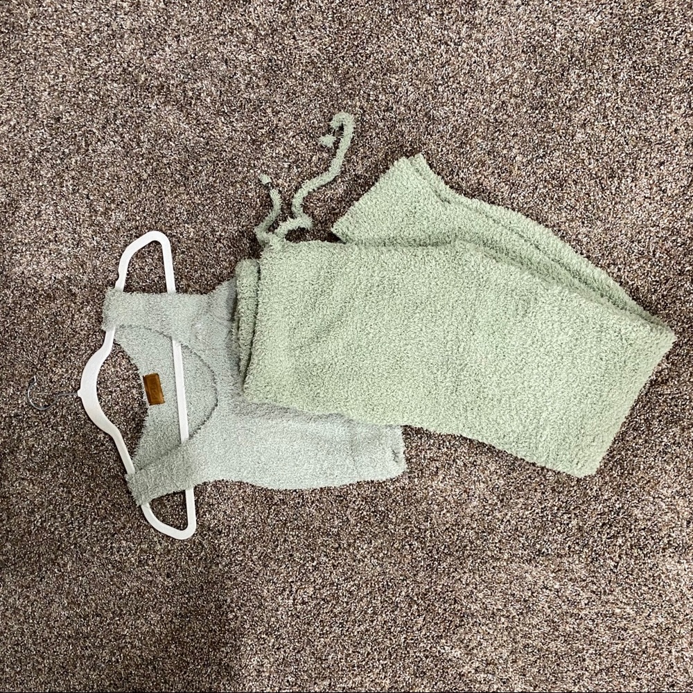 Fuzzy jogger set
